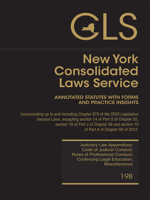 cover image of New York Consolidated Laws Service